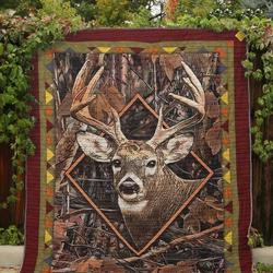 Deer Look At My Bucks Clt270618 Quilt Blanket and Home Decor