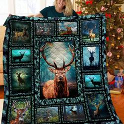 Deer Quilt Blanket BBB230716MH and Home Decor