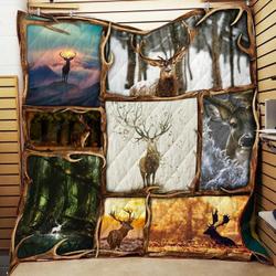 Deer Quilt Blanket and Home Decor