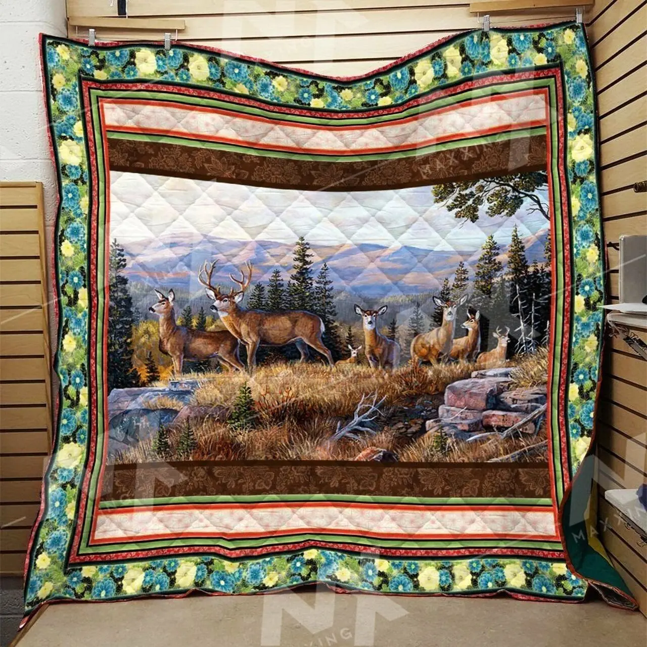 Deer Quilt Blanket Dhc0910371Vt and Home Decor