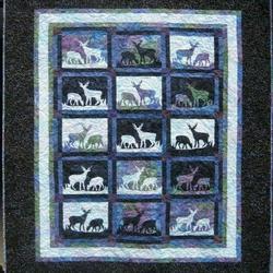 Deer Shadow Clt250615 Quilt Blanket and Home Decor