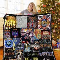 Def Leppard Albums Cover Poster Quilt Blanket Ver 2 and Home Decor