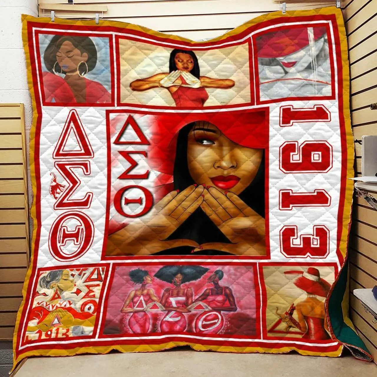 Delta Sigma Theta 1913 Quilt All Over Printed and Home Decor