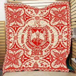 Delta Sigma Theta Logo Quilt All Over Printed and Home Decor