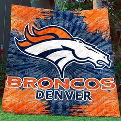 Denver Broncos B090970 Quilt Blanket and Home Decor