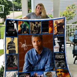 Denzel Washington Quilt Blanket 02 and Home Decor