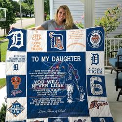 Detroit Tiger Custom Quilt Blanket 01 and Home Decor