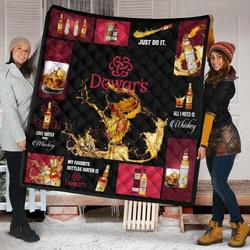 DewarS Scotch All I Need Is Whisky Gift Idea Quilt and Home Decor