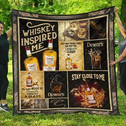 DewarS Whiskey Inspire Me Gift Idea Quilt and Home Decor