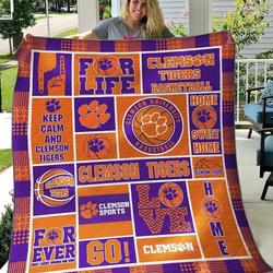 Dhcemson Tigers B220603 Quilt Blanket and Home Decor