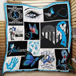 Diabetes Awareness Cl2100136Mdq Quilt Blanket and Home Decor