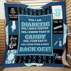 Diabetes Quilt Blanket ABC07112587 and Home Decor