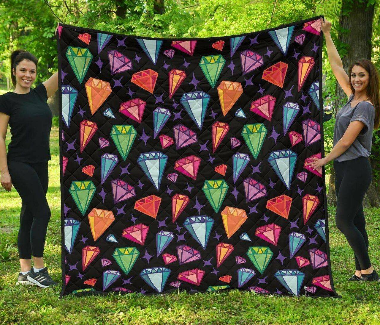 Diamond Colorful Cl12100221Mdq Quilt Blanket and Home Decor