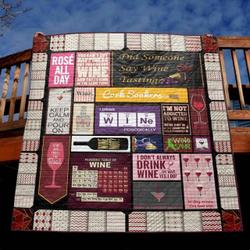 Did Someone Say Wine Tasting Hur Quilt Bevrgn and Home Decor