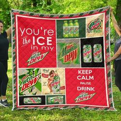 Diet Mountain Dew Funny Gift For Soft Drink Lover Quilt and Home Decor