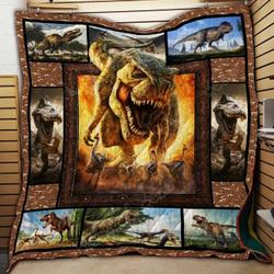 Dinosaur Cl2100137Mdq Quilt Blanket and Home Decor