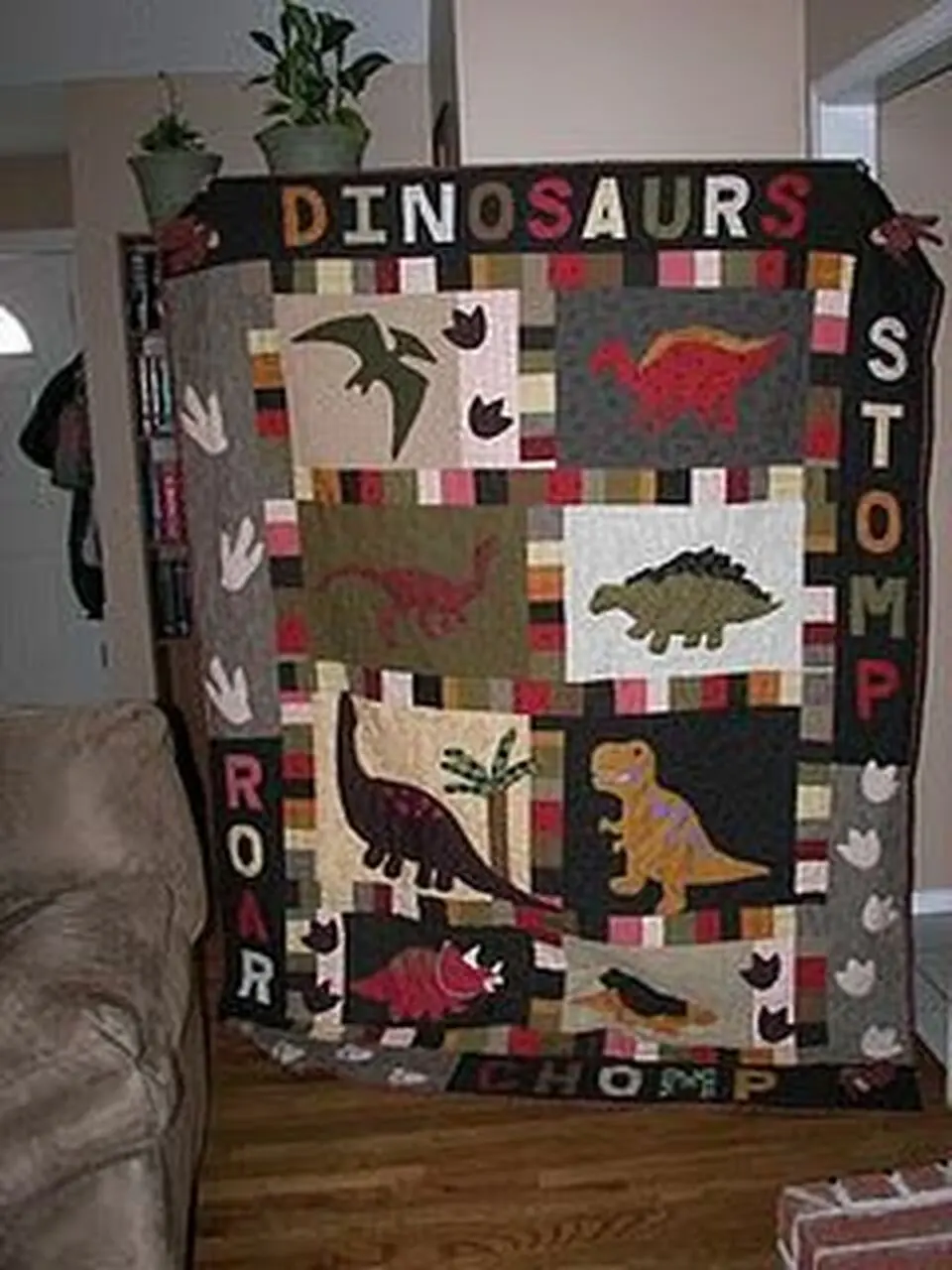 Dinosaur Clp200625 Quilt Blanket and Home Decor