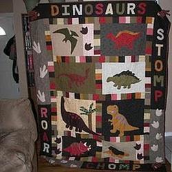 Dinosaur Clp200625 Quilt Blanket and Home Decor