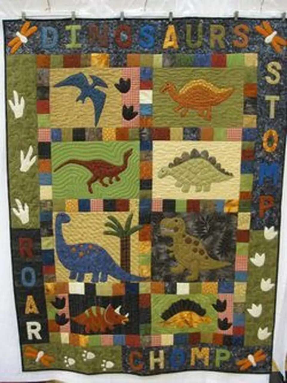 Dinosaur Clp200629 Quilt Blanket and Home Decor