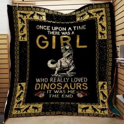 Dinosaur Girl Hur Quilt Bevrrc and Home Decor