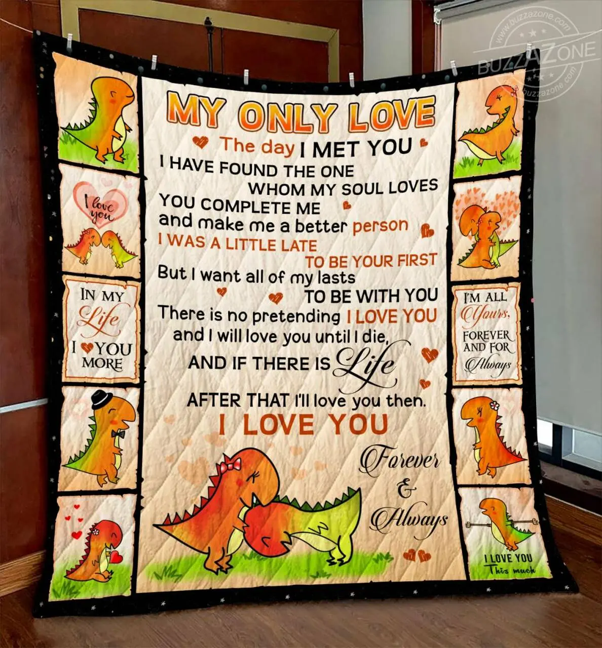 Dinosaur My Love All Of My Last Quilt Cc and Home Decor