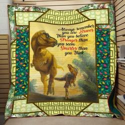 Dinosaur Quotes Quilt V1 and Home Decor