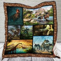 Dinosaur World Cl22100153Mdq Quilt Blanket and Home Decor