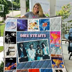 Dire Straits Albums Cover Poster Quilt Blanket and Home Decor
