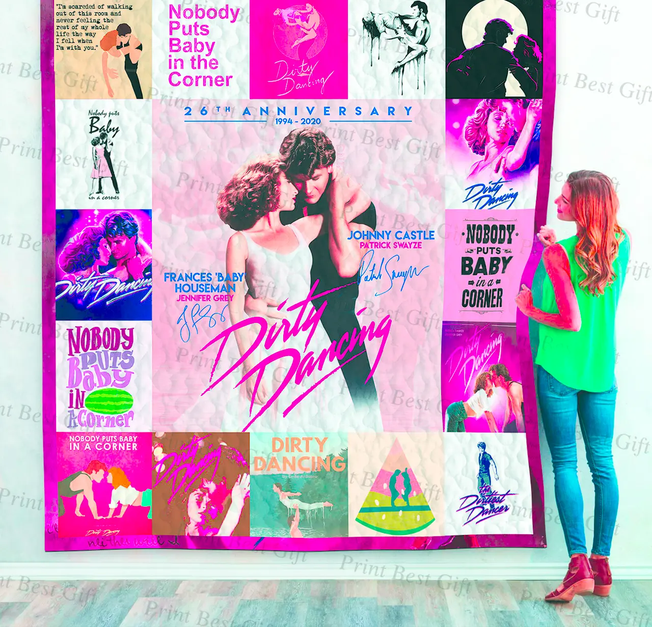 Dirty Dancing Poster Quilt Blanket Ver 2 and Home Decor