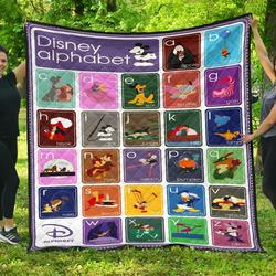 Disney Alphabet  Premium Quilt  Quilt and Home Decor