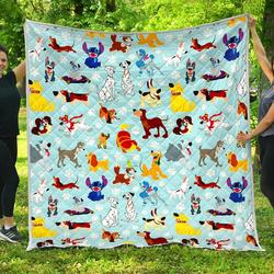 Disney Dogs  Premium Quilt  Quilt and Home Decor