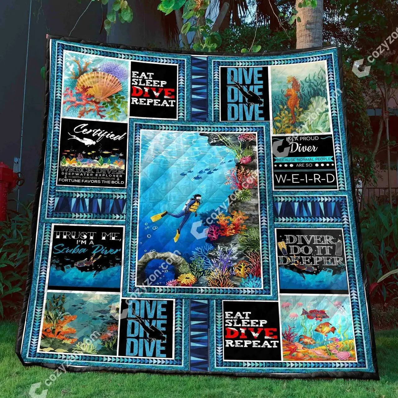 Diver DHCDHC DT2210 Quilt Blanket and Home Decor