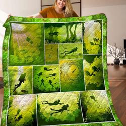 Diving Quilt Blanket C9B160324PT and Home Decor