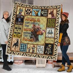 Doberman Quilt Blanket Dhc090120758Td and Home Decor