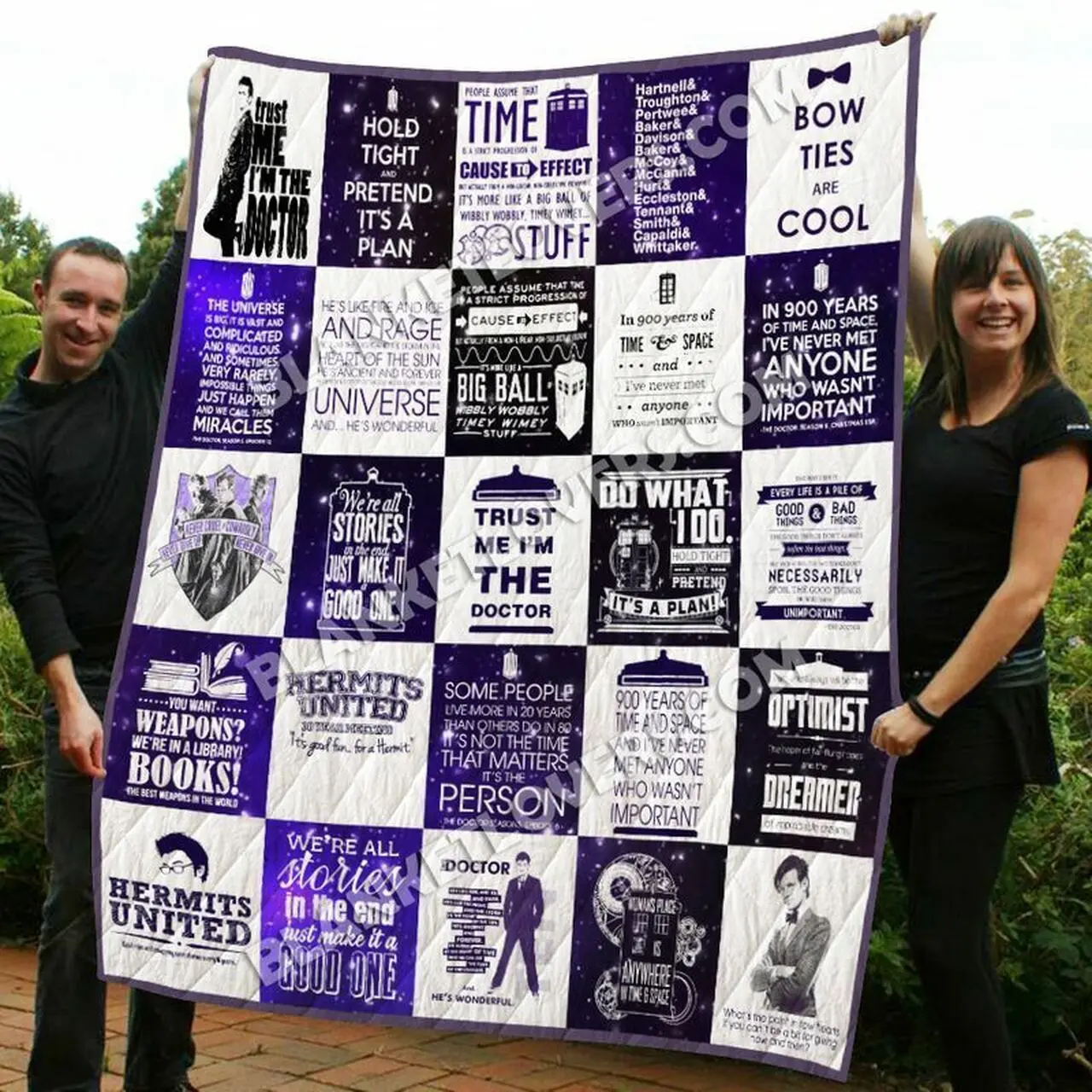 Doctor Who Quilt Blanket For Fans and Home Decor