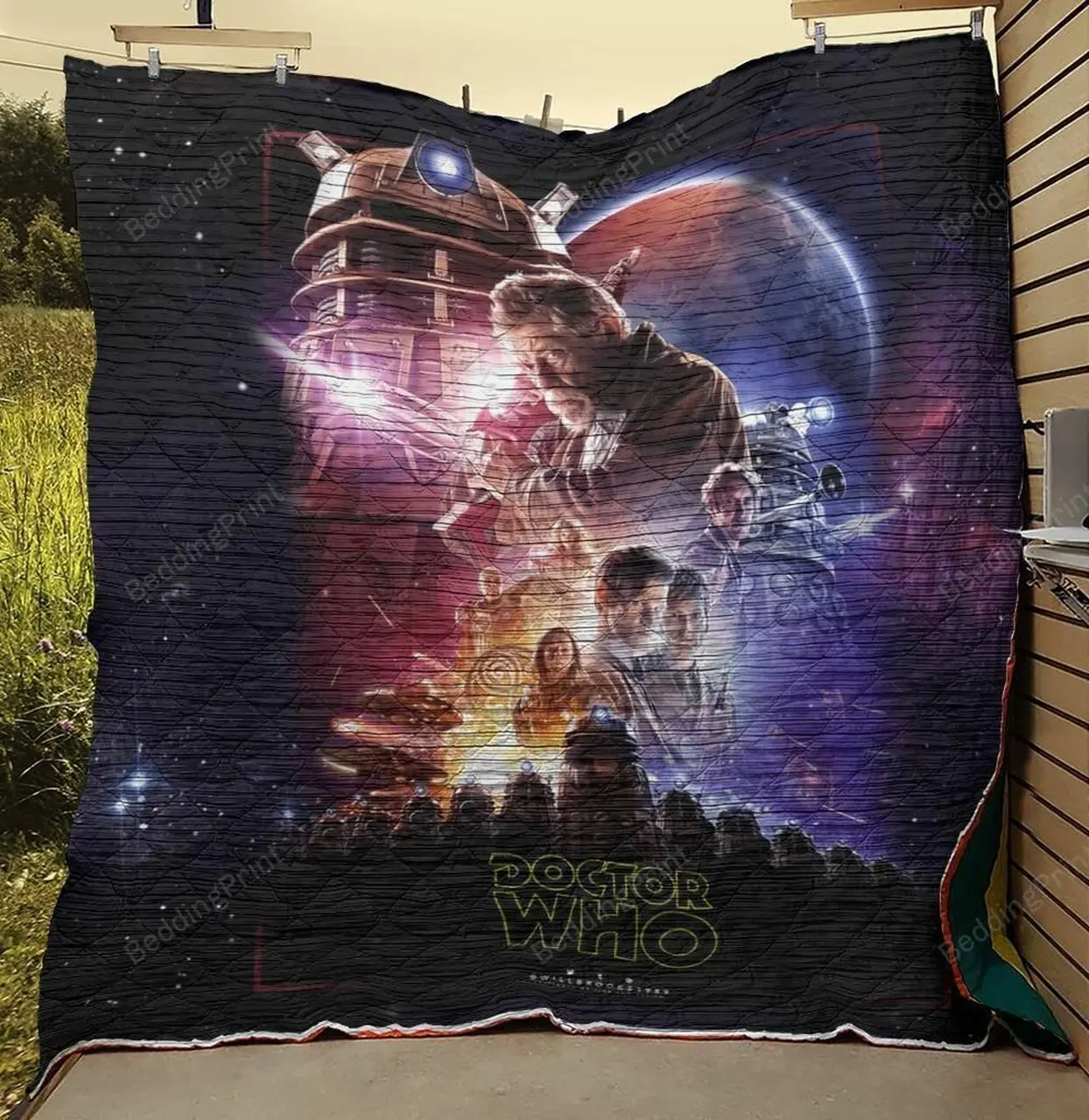 Doctor Who Tv Series Funny Poster Quilt Blanket and Home Decor