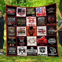 Dodge Quilt Blanket and Home Decor