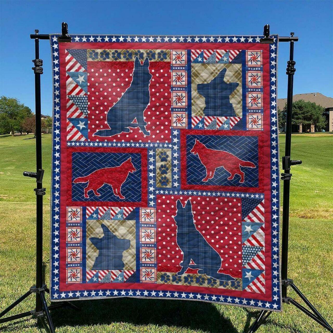 Dog 01 DHCLD0909 Quilt Blanket and Home Decor