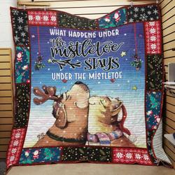 Dog And Cat Christmas Jfj Quilt Oti and Home Decor