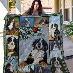 Dog Bernese Mountain Blanket Th10072019 Quilt and Home Decor