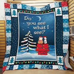 Dog Christmas Quilt Blanket ABC07113277 and Home Decor