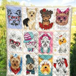 Dog Cld180731 Quilt Blanket and Home Decor