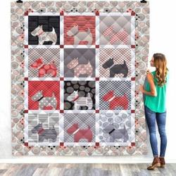 Dog Clp030712 Quilt Blanket and Home Decor