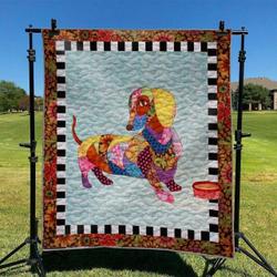 Dog Dachshund Hur Quilt Cysibc and Home Decor