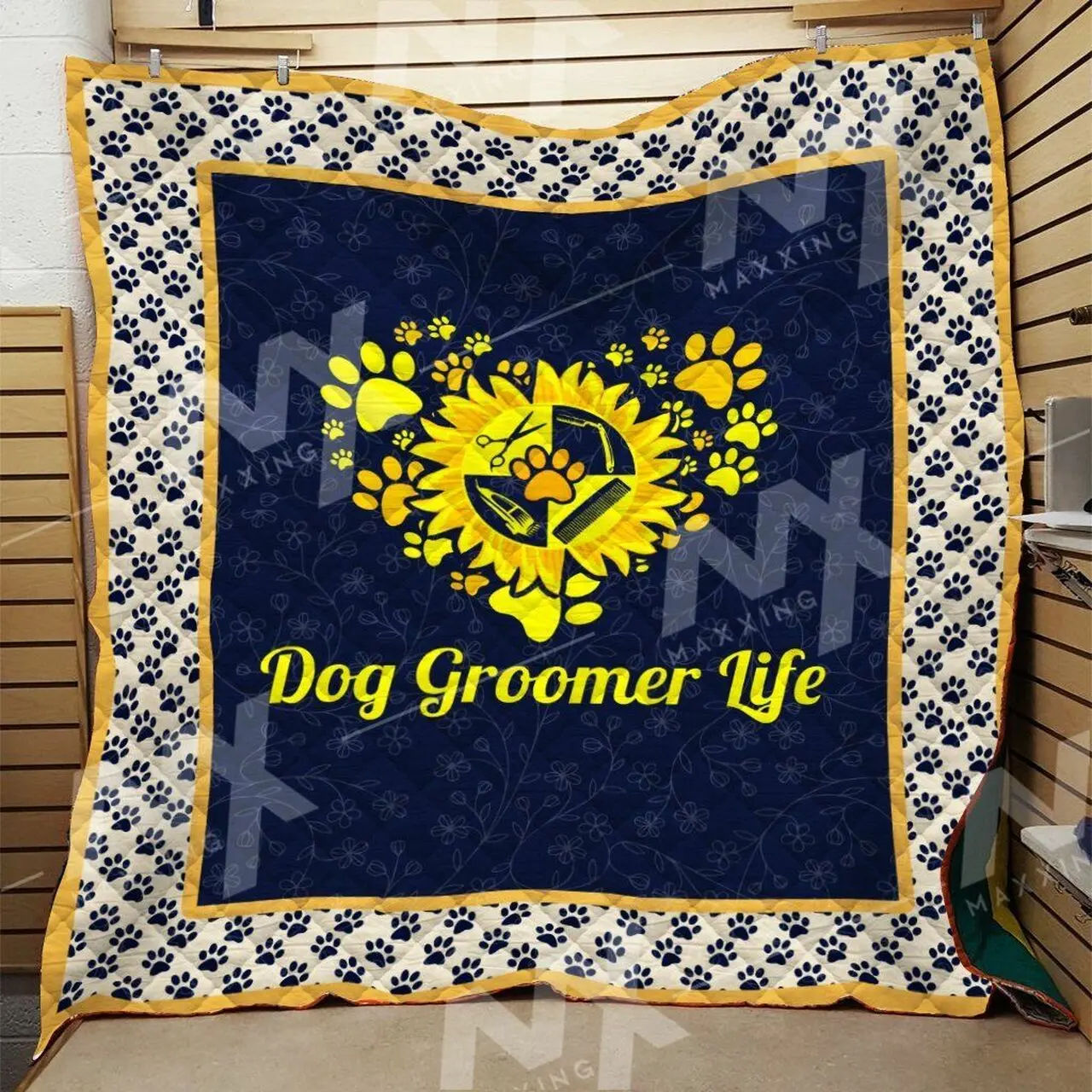 Dog Grooming Quilt Blanket Dhc0910293Vt and Home Decor