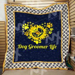 Dog Grooming Quilt Blanket Dhc0910293Vt and Home Decor