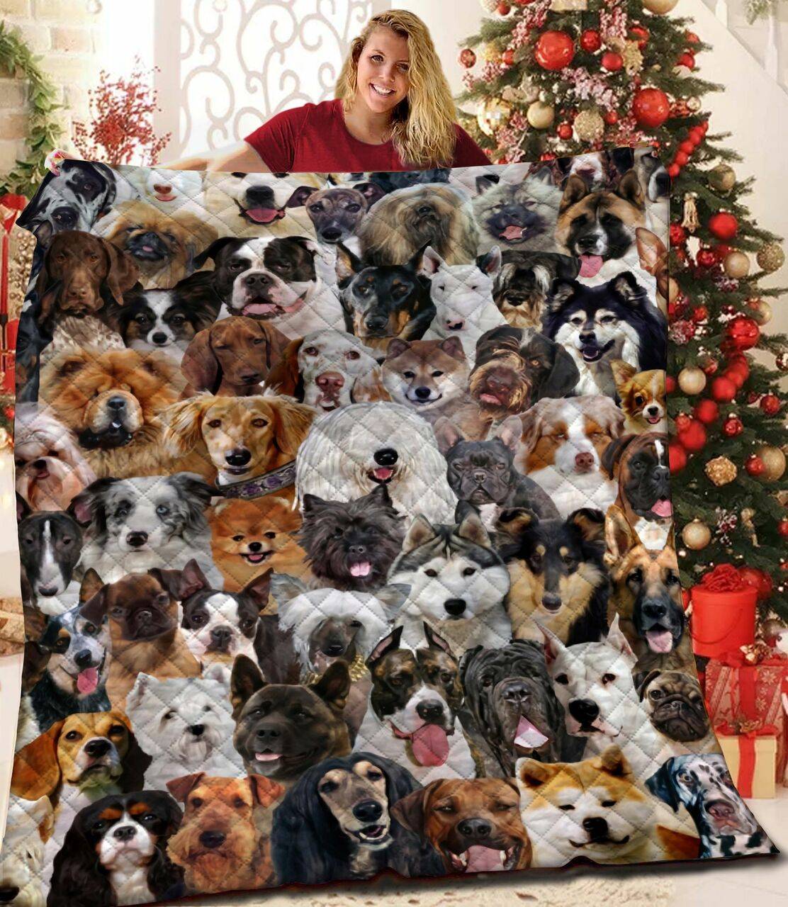 Dog Jfj Quilt Oes and Home Decor