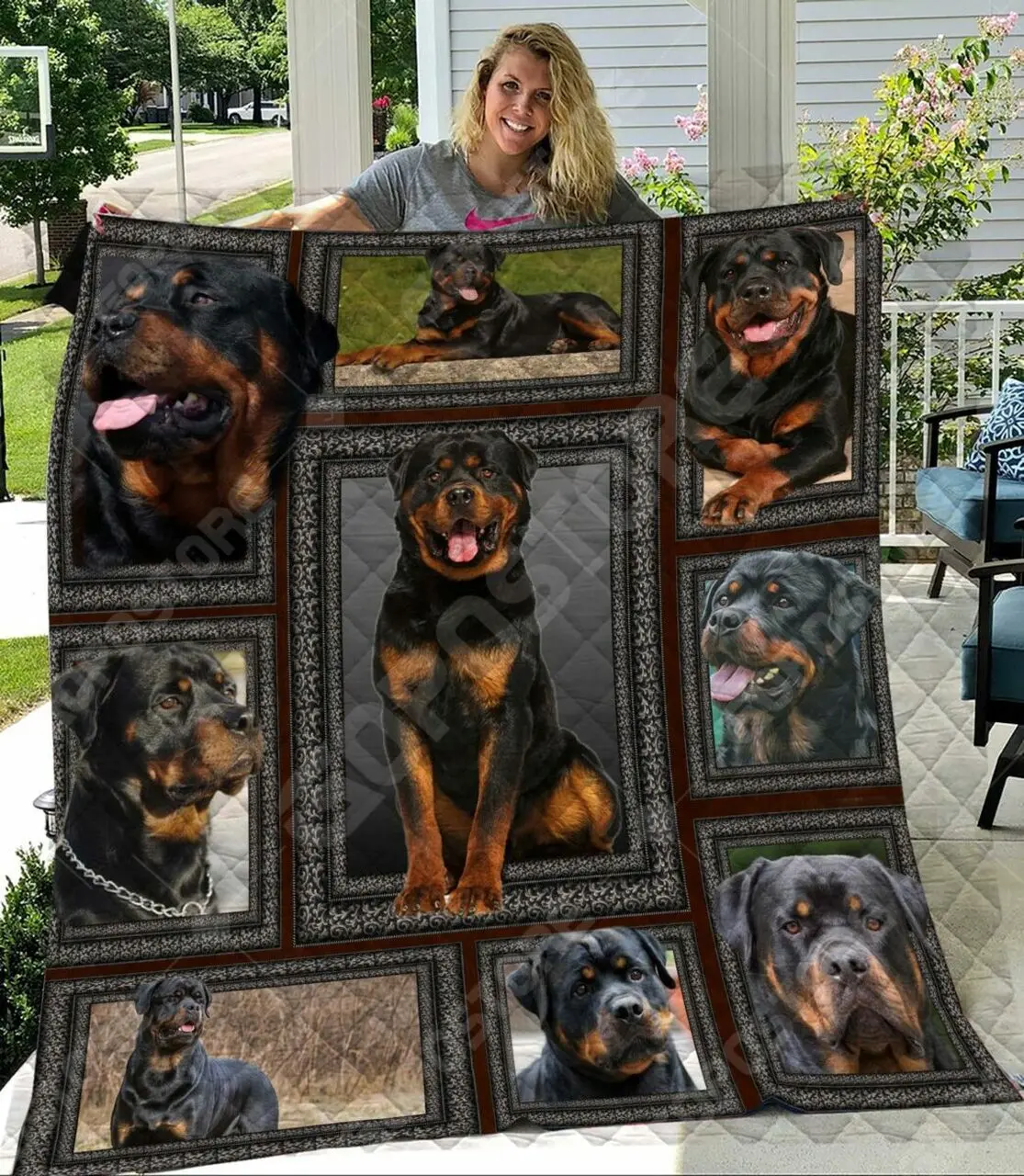 Dog Like Quilt Blanket and Home Decor