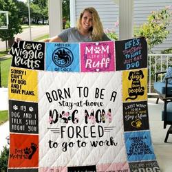 Dog Mom Cl14100180Mdq Quilt Blanket and Home Decor