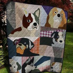 Dog Nn150511 Quilt Blanket and Home Decor